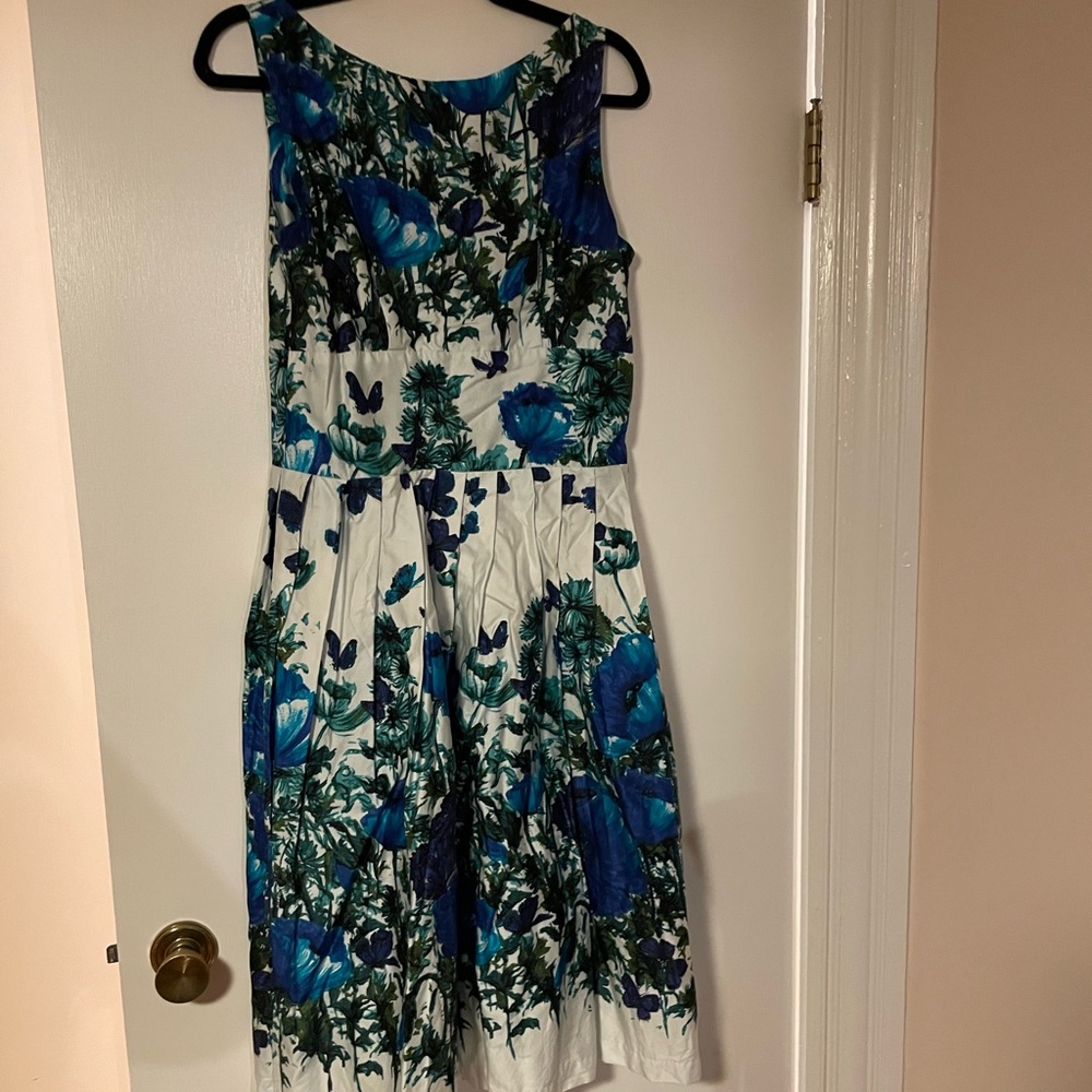 Retrospec’d Blue Floral Dress EUC